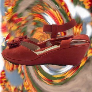 Beautifeel Israeli Suede Patent Leather Comfort Sandals size 8 Sz 38 European